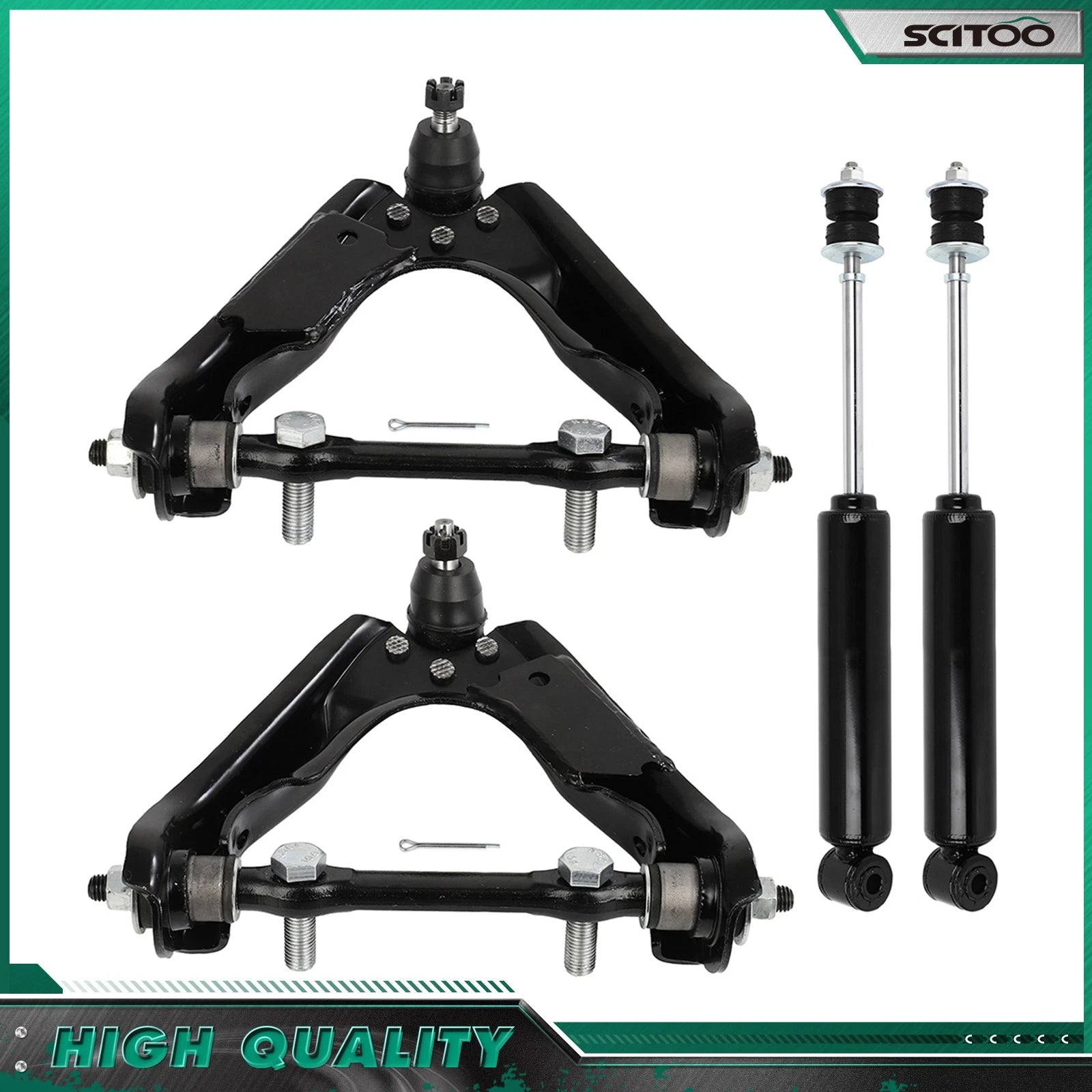 Front Upper Control Arm Ball Joint Shocks Kit for Dodge Dakota Durango (1997–2004)