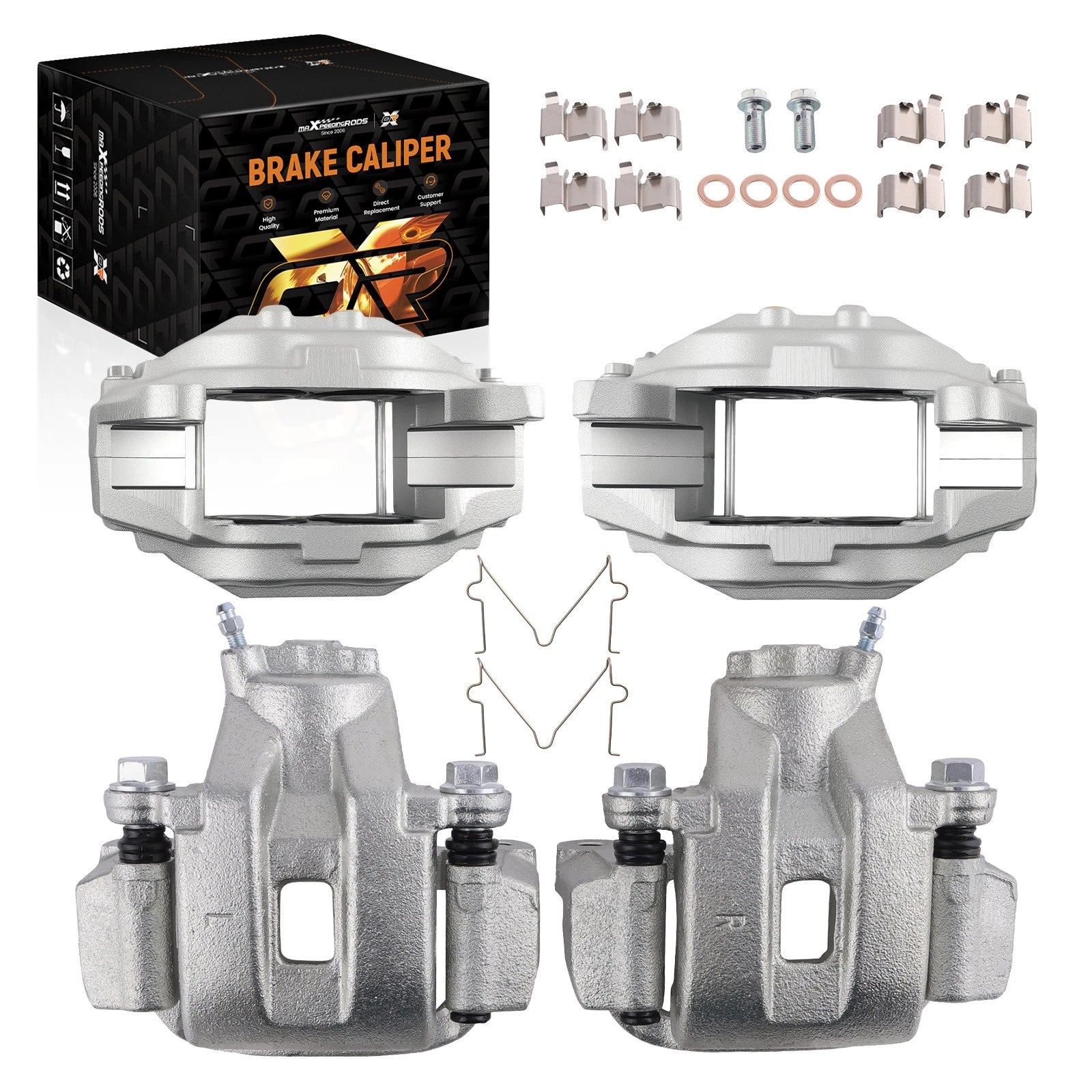 Set of 4 Brake Calipers for Toyota Sequoia (2008–2016) Tundra (2007–2016)