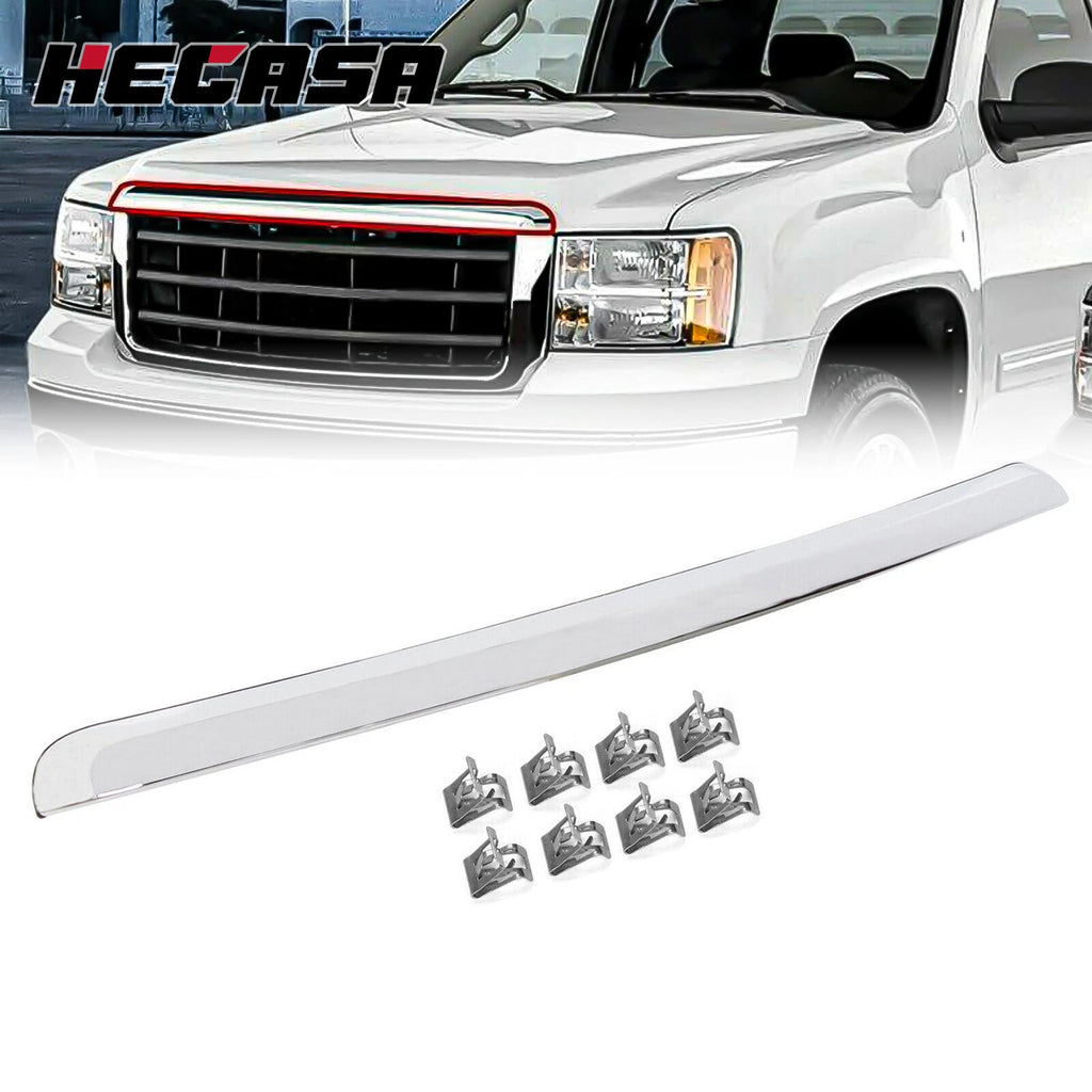 Chrome Hood Molding Trim for GMC Sierra 1500 2500 3500 (2007–2013)