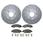 Front Brake Kit 330mm Drilled Disc & Akebono Pads for Cadillac Chevy GMC