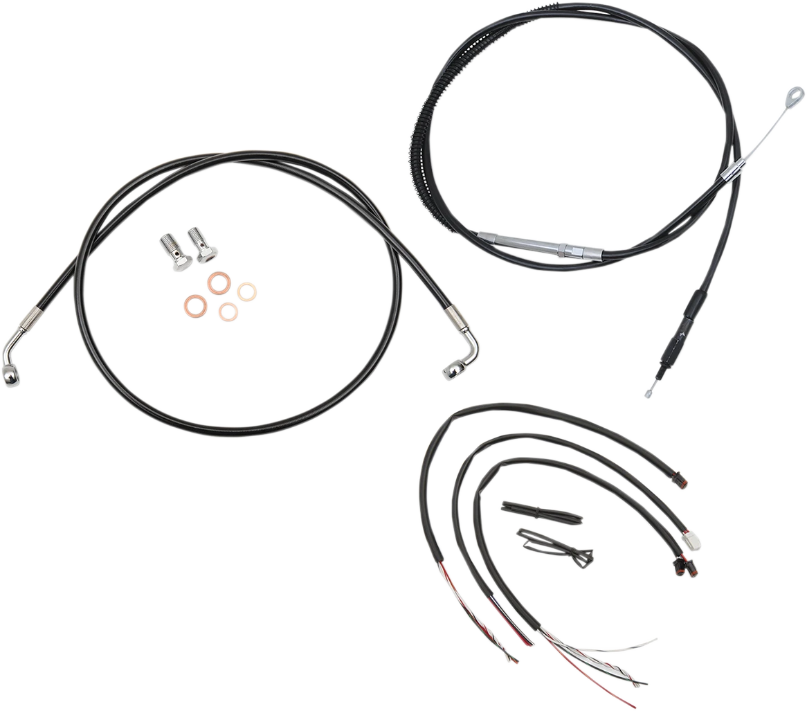 Handlebar Cable/Brake Line Kit for LA CHOPPERS (12" - 14" Handlebars)