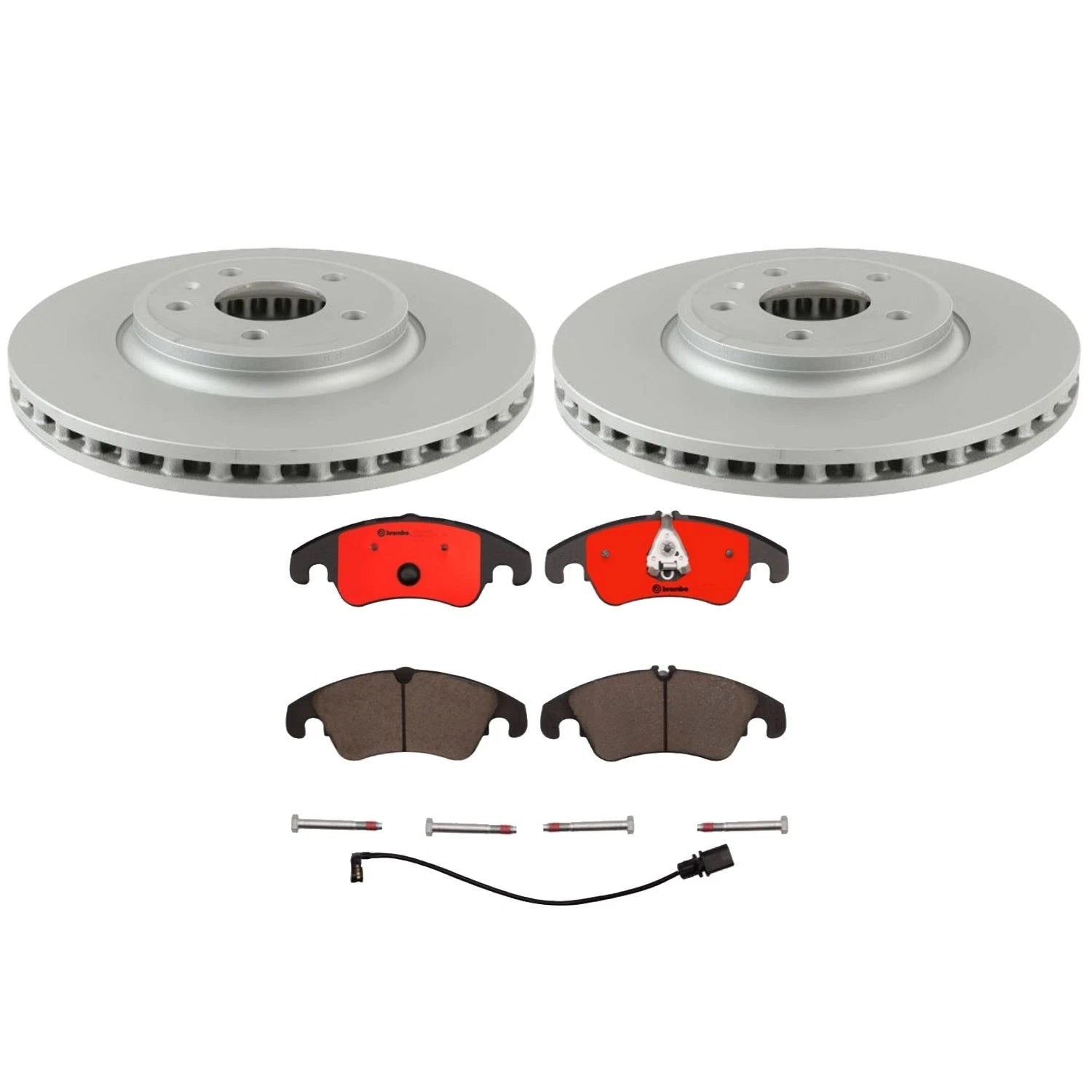 Front Brake Kit 320mm Rotors Brembo Ceramic Pads for Audi A4 A5 S4 S5 (2009–2020)
