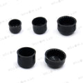 Black Bolt Toppers Caps for Harley FLT FLH (2007–2013)