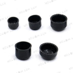 Black Bolt Toppers Caps for Harley FLT FLH (2007–2013)