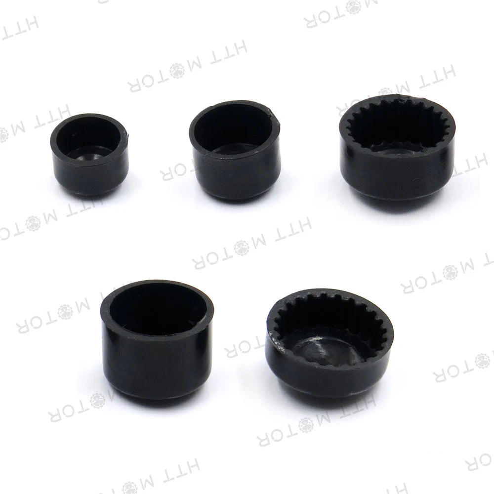 Black Bolt Toppers Caps for Harley FLT FLH (2007–2013)