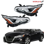 Pair Halogen Projector Headlights for Nissan Altima (2019–2021)