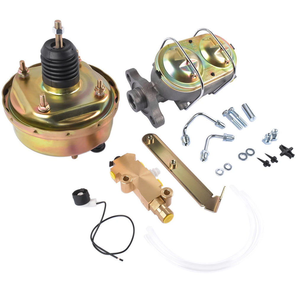 7" Zinc Brake Booster with 1" Master Cylinder & Disc/Drum Valve Kit