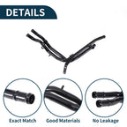 Radiator Hose Coolant Pipe for Volkswagen Golf (2007–2009) 1 Pcs Black