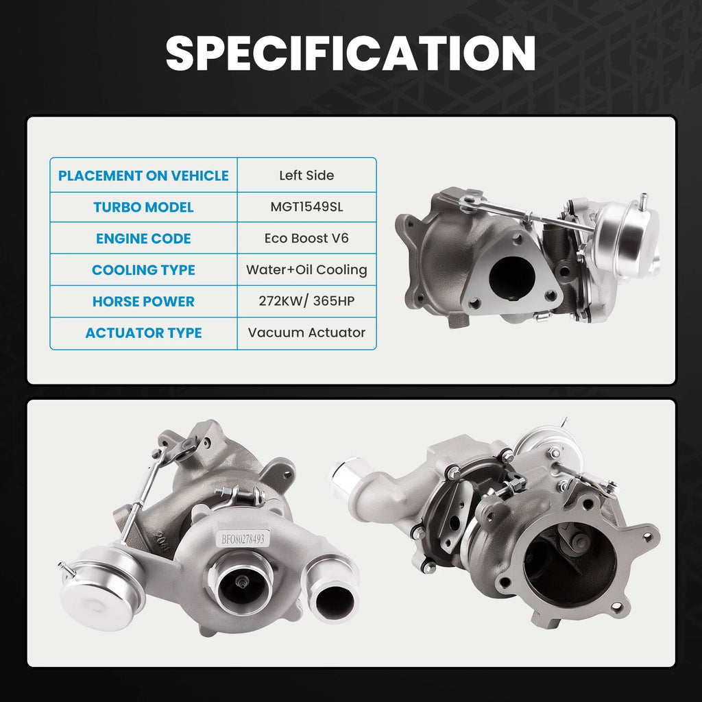 Turbocharger for Lincoln MKT MKS Ford Flex SEL Explorer 3.5L (2010–2019)