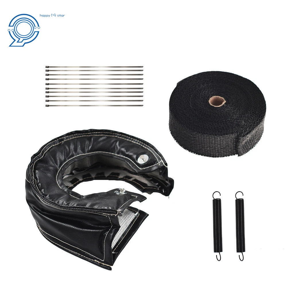 Turbo Heat Shield Blanket Cover for T6  + 2" Exhaust Header Wrap Tape