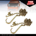Set of 2 Tow Chains with J-Hooks for Flatbed Trucks