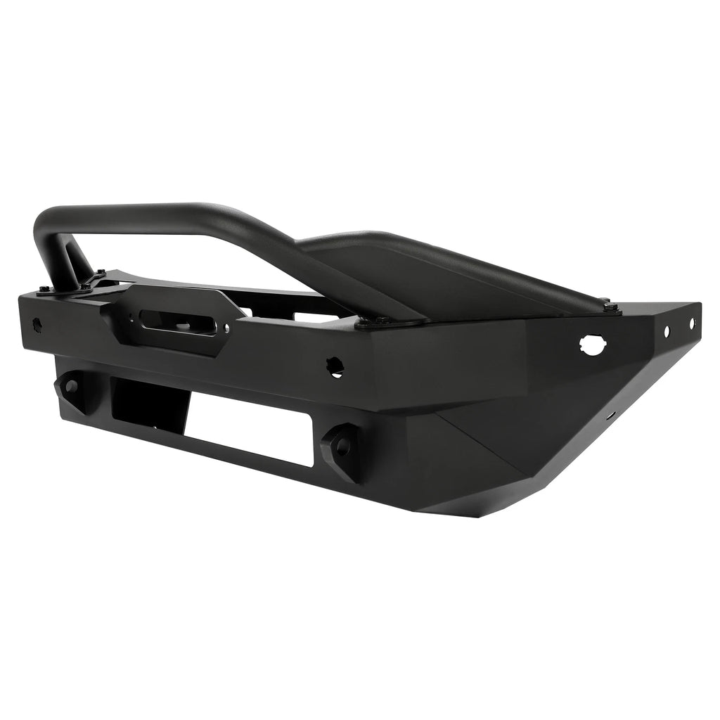Black Steel Front Bumper with Winch Plate for Ford Bronco (2021–2023)