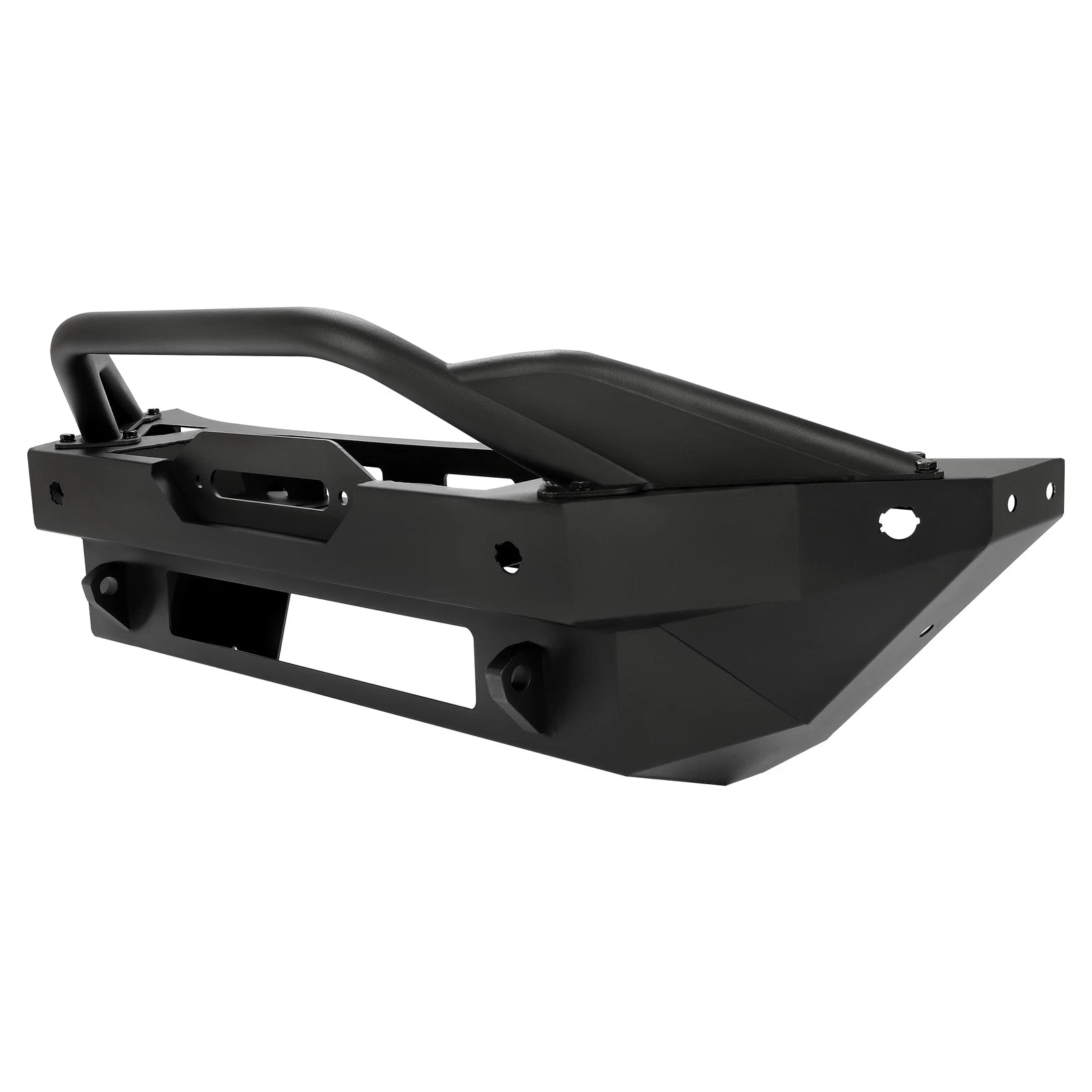 Black Steel Front Bumper with Winch Plate for Ford Bronco (2021–2023)