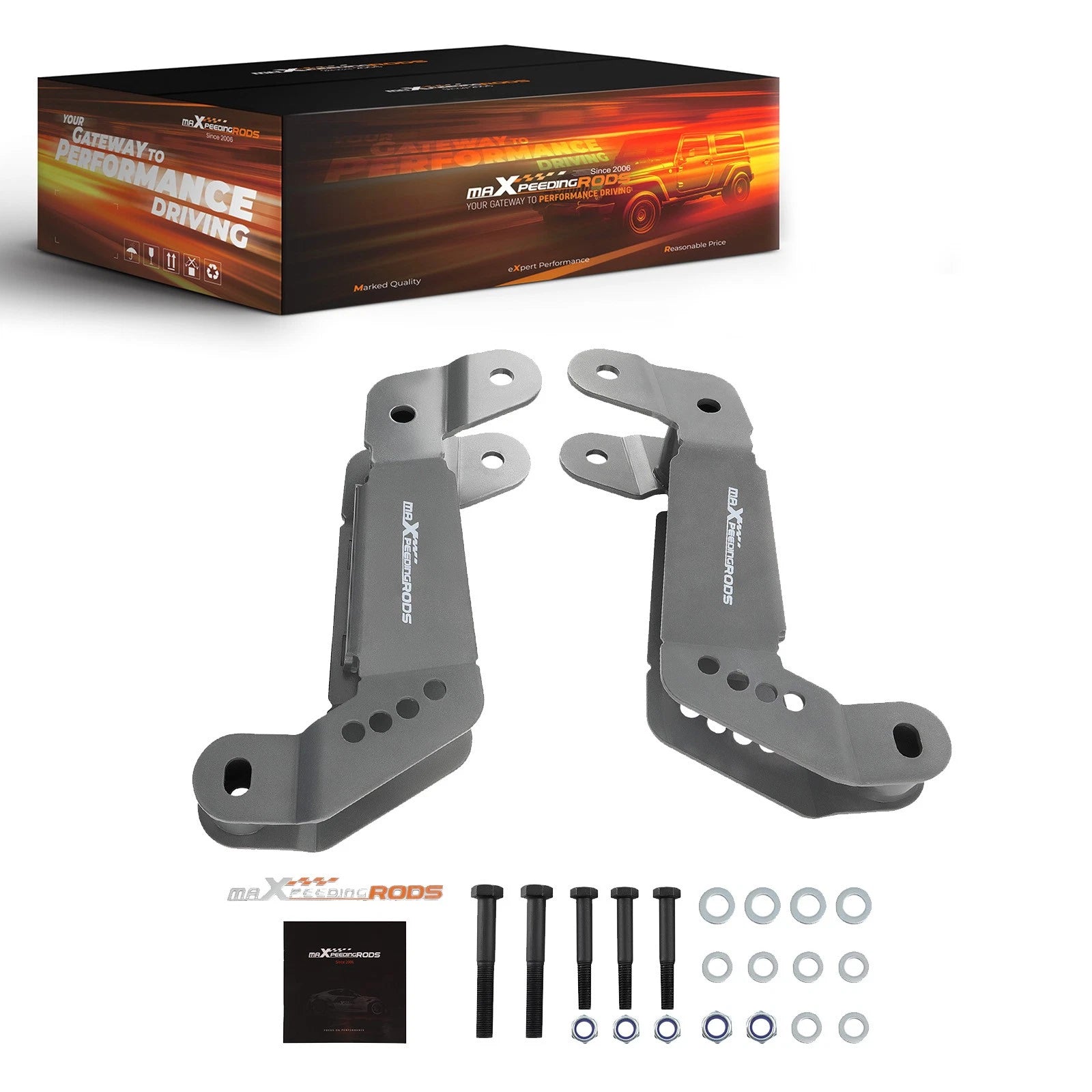 Front lower Control Arm Bracket 2-4" Lift For Jeep Wrangler JK/JKU 2007-2018