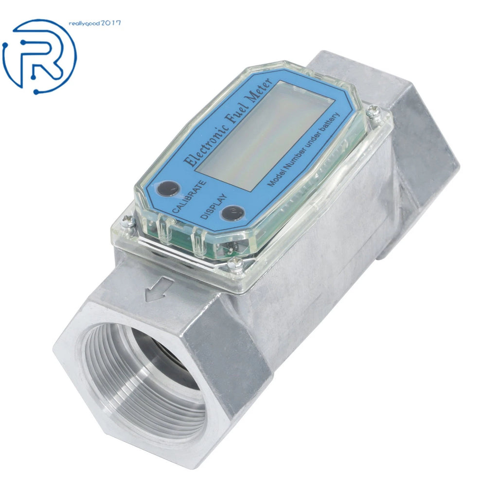 2X Digital Flow Meter 1.5" for Liquid Measurement (10.5-74 GPM)