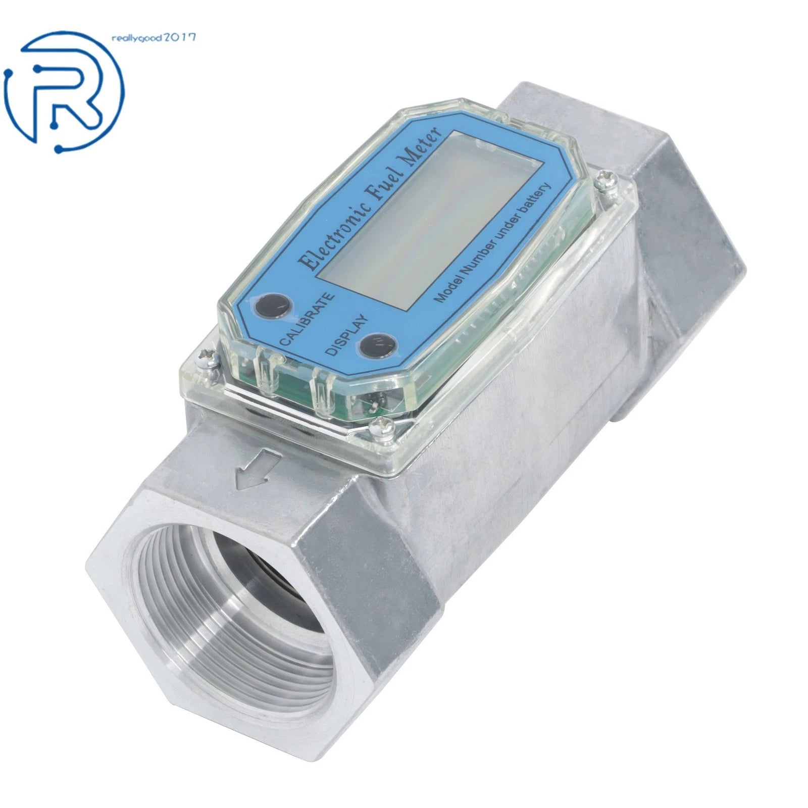 2X Digital Flow Meter 1.5" for Liquid Measurement (10.5-74 GPM)