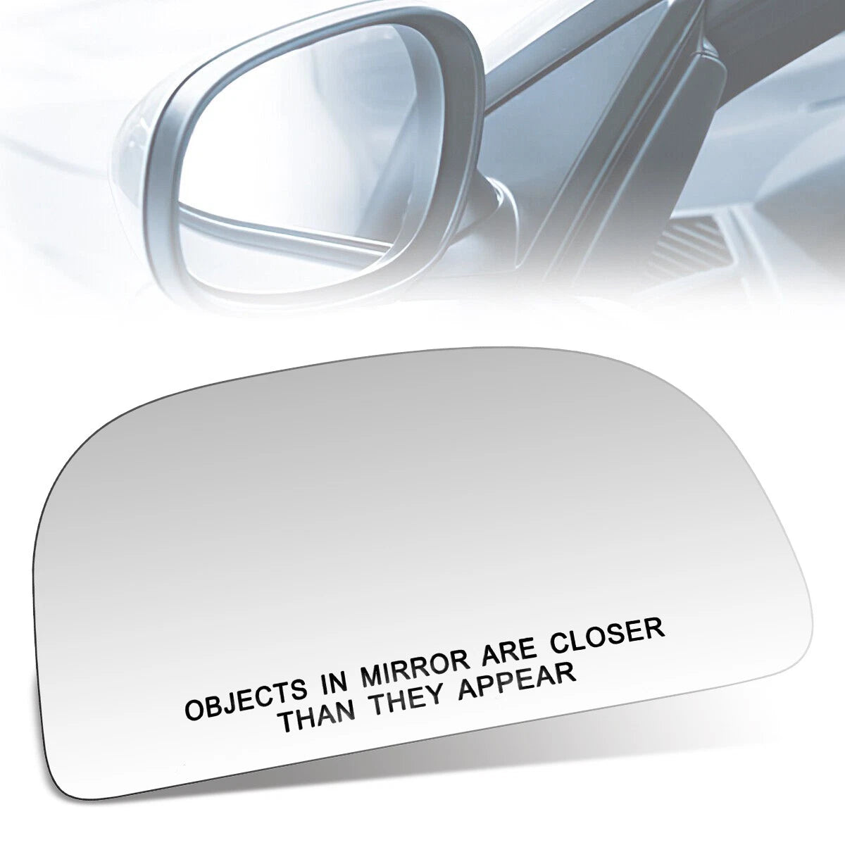 Side Door Mirror Glass for Mitsubishi Mirage Colt (1993–1996) - Convex Lens