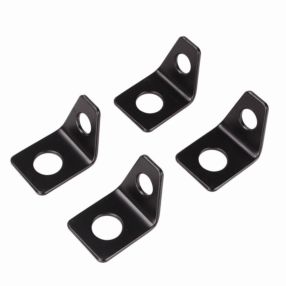 Set of 10 Seat Belt Mounting 90 Degree Angle Brackets L-Bracket