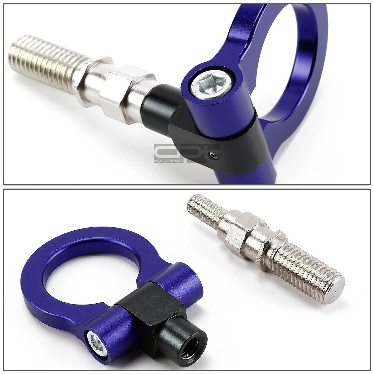 1.88" Aluminum Blue Racing Towing Hook Kit for JDM Japanese Cars