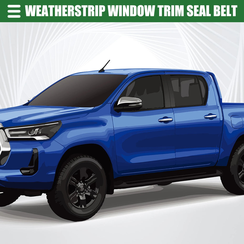 Set of 2 Rear Door Window Belt Weatherstrip for Toyota Hilux (2005–2014)