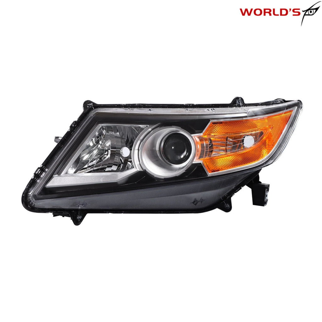 Left HID Headlight for Honda Odyssey (2014–2017) Projector Black Trim