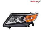 Left HID Headlight for Honda Odyssey (2014–2017) Projector Black Trim