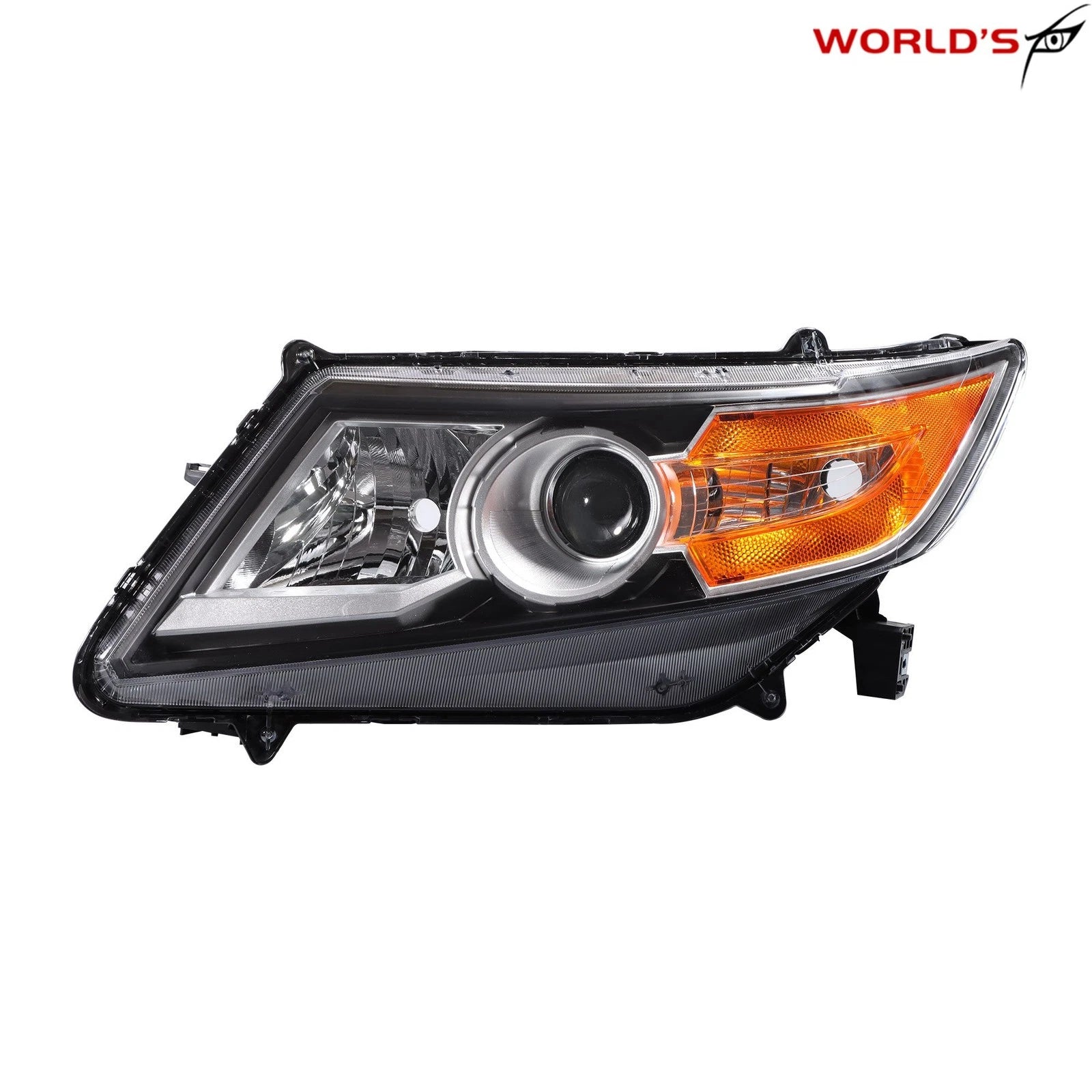 Left HID Headlight for Honda Odyssey (2014–2017) Projector Black Trim