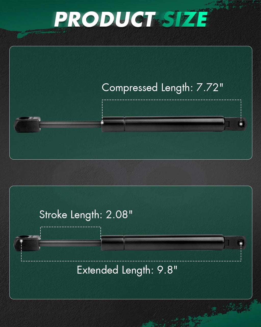Set of 2 Front Hood Lift Supports Struts for Ford Explorer Mercury Mountaineer (1997–2001)