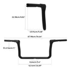 9" Rise 1-1/4" Ape Hanger Handlebar for Harley Touring Electra Glide (2014–2023)