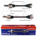 Set of 2 Rear CV Axle Shafts for Lexus IS300 (2001–2005)