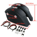 Matte Hard Saddle Bags with Electronic Latch for Indian Chieftain (2016–2018)