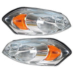 Set of 2 Headlights Assembly for Chevrolet Impala (2006–2013) Chrome Housing