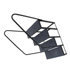 Set of 2 RV Steps with Handrails and Step Mat (660 lbs Load Capacity)