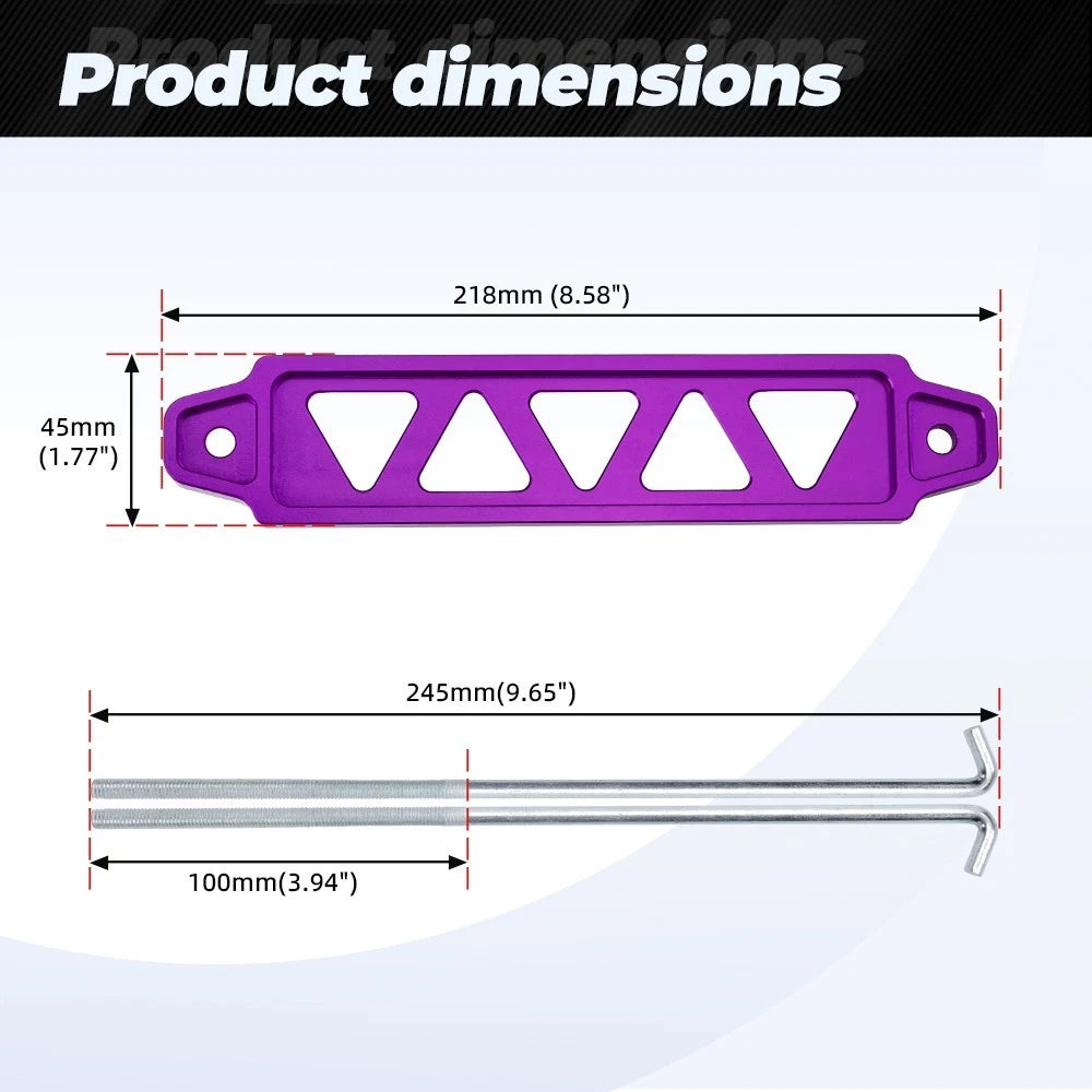 Battery Fixed Bracket Tie Down Holder for Universal Applications (10")