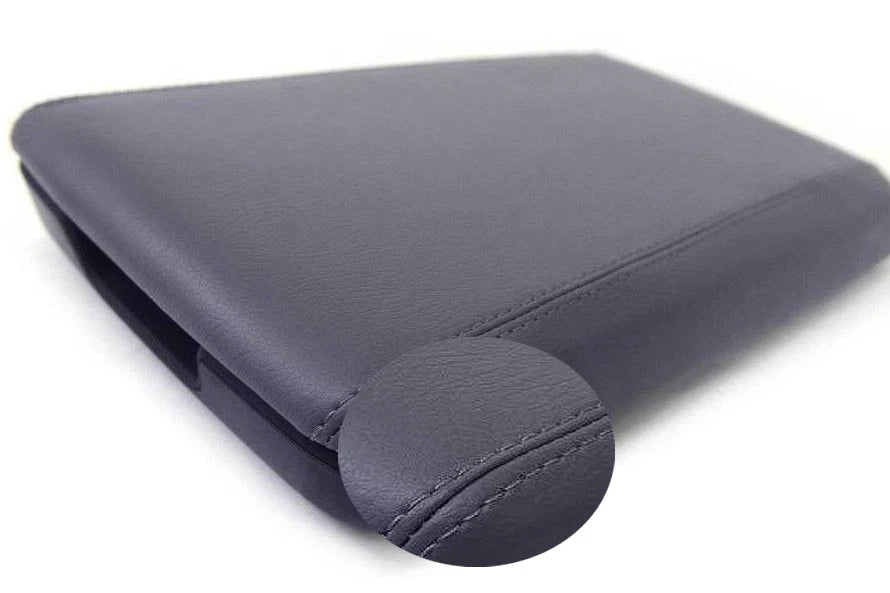 Center Console Lid Armrest Cover for Acura RLX (2014–2020) Gray PVC Leather