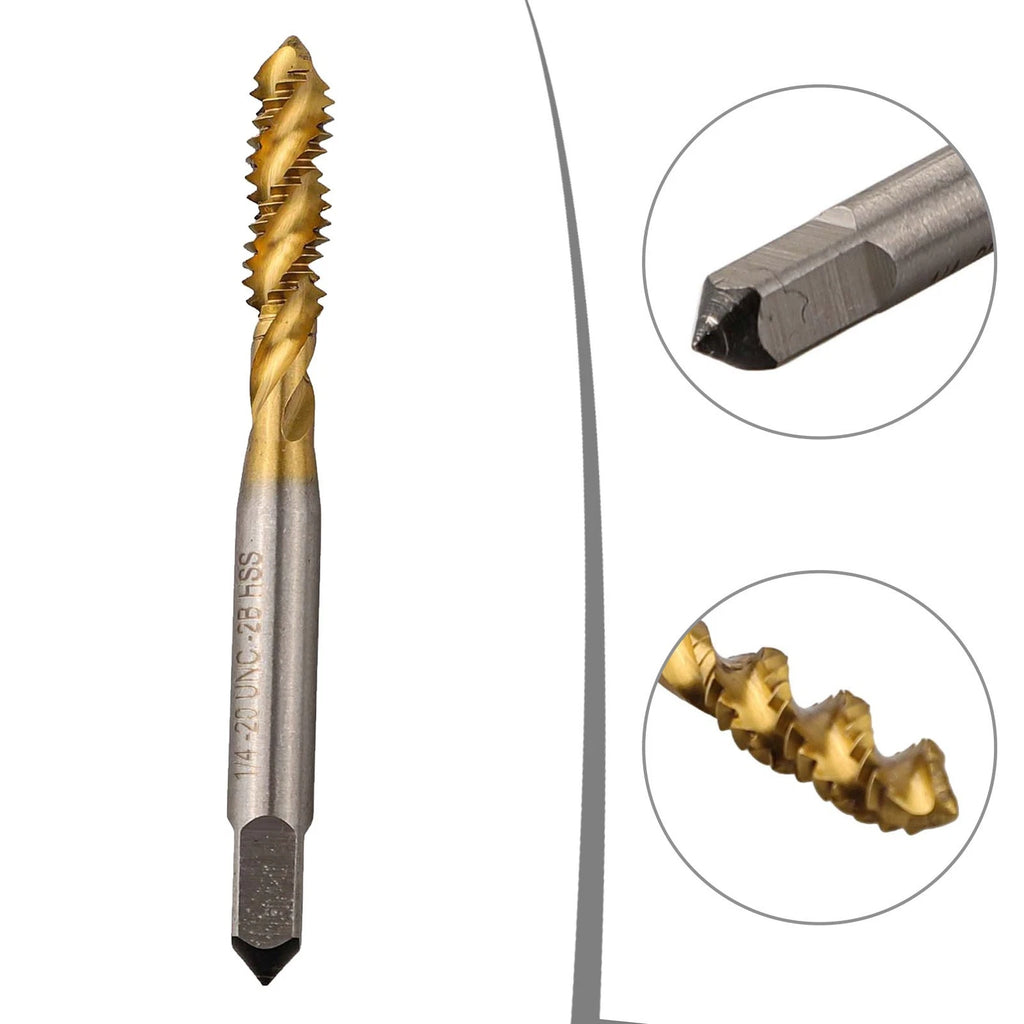 UNC 1/4-20 HSS Spiral Groove Thread Tap for Machines
