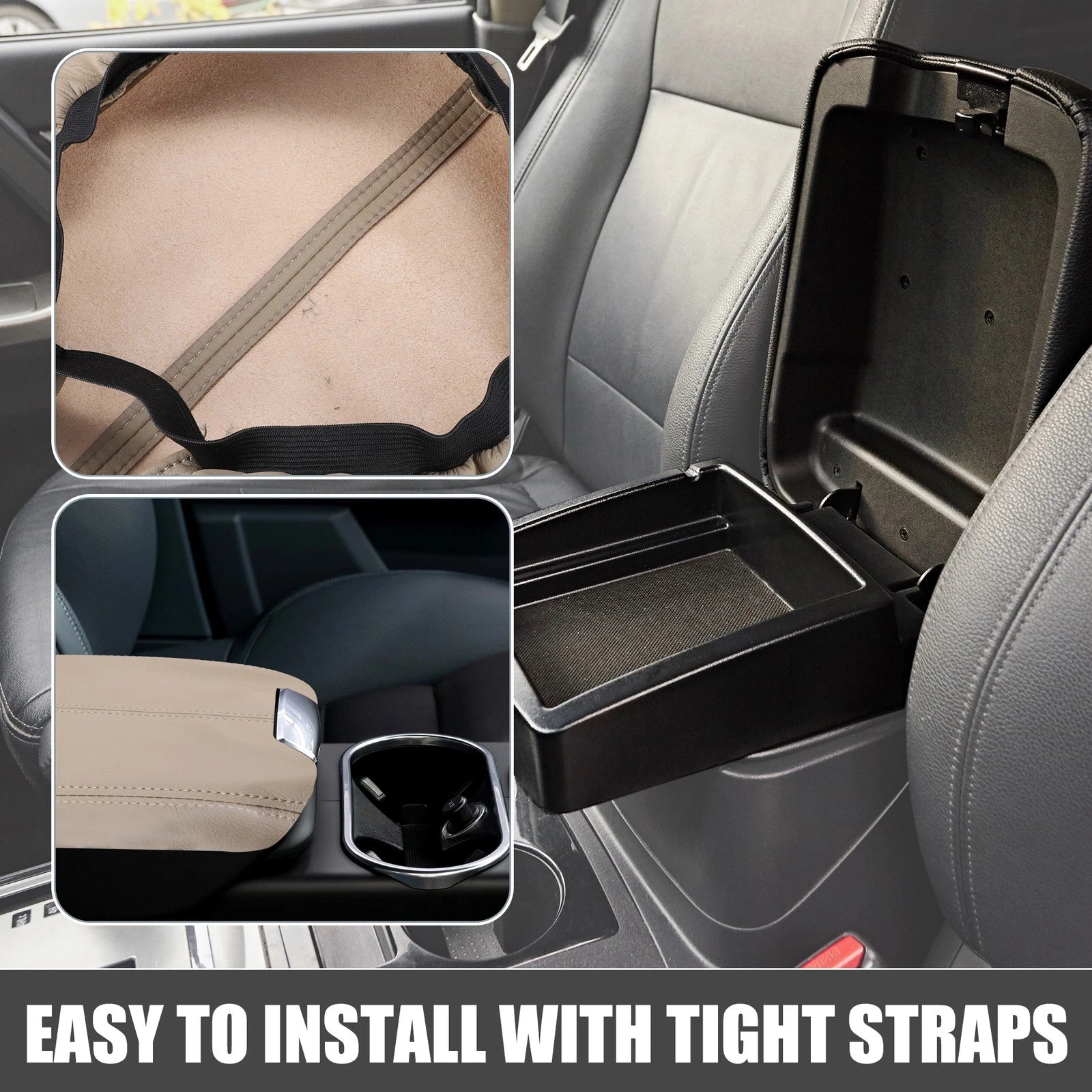 Center Console Armrest Cover for Honda Accord (2008–2012) Beige