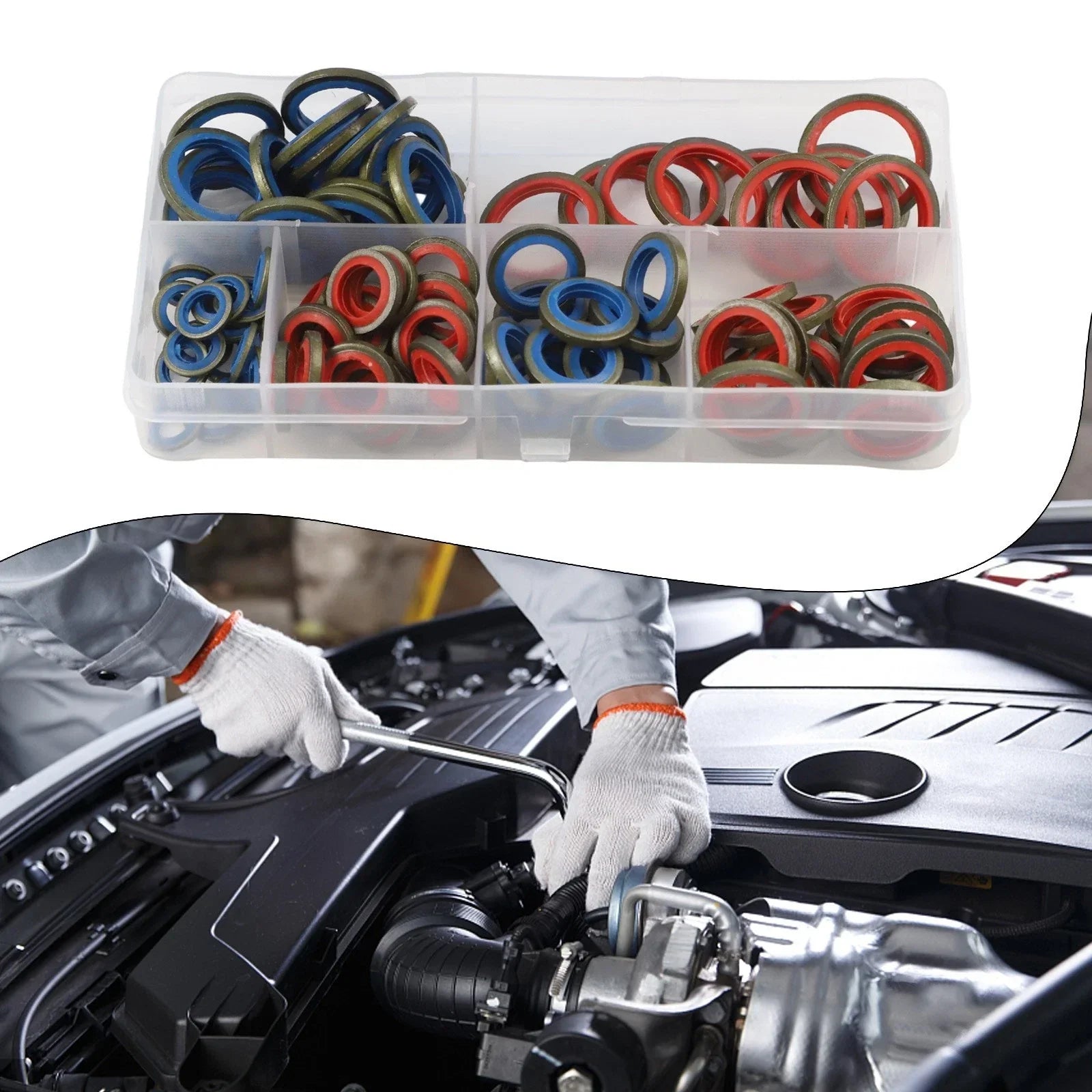 100pcs/245pcs Assorted Sealing Gasket