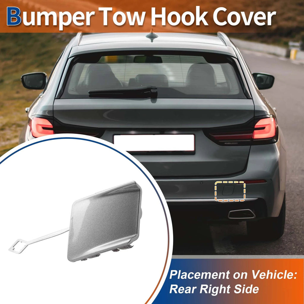 Rear Tow Hook Cover for BMW 5-Series F10 (2011–2017) No. 51127332776 Space Grey
