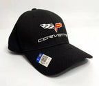 Cap Hat Black Flexfit Style for Chevy Corvette C6 (2005–2013)