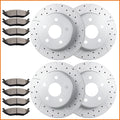 Set of 4 Brake Rotors and Ceramic Pads for Dodge Ram 1500 (2006–2017)