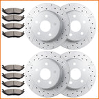 Set of 4 Brake Rotors and Ceramic Pads for Dodge Ram 1500 (2006–2017)