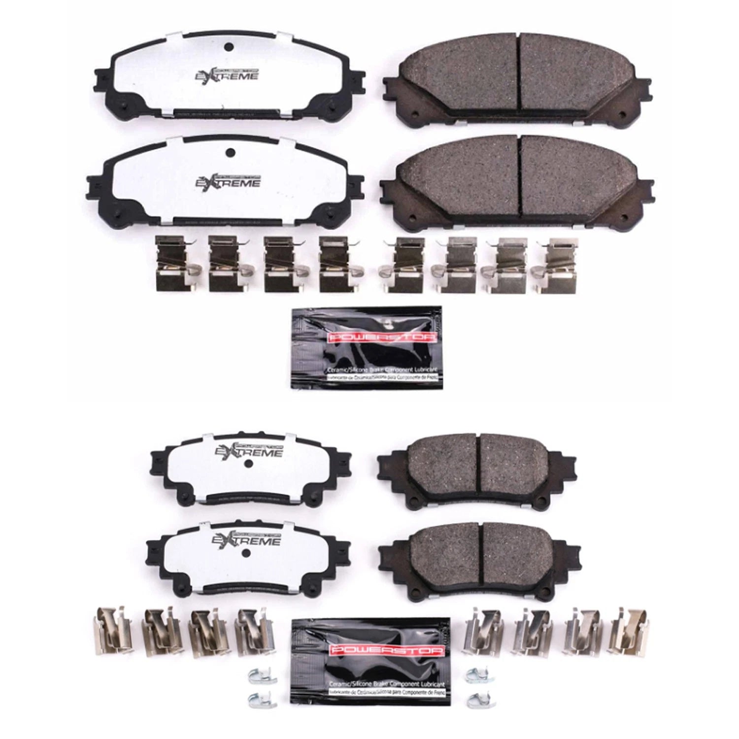 PowerStop Z36 Carbon-Fiber Ceramic Disc Brake Pads Kit for RX450h (2010–2021)