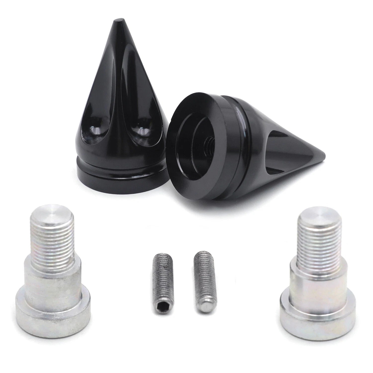 Pair Cone Handle Bar Ends for Yamaha YZF600 (1997–2006) / FRZ600 (1989–1999) Chrome