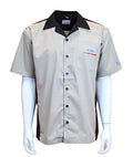 Mechanic Style Shirt Gray Black with Ford Performance Emblem for Ford (—)