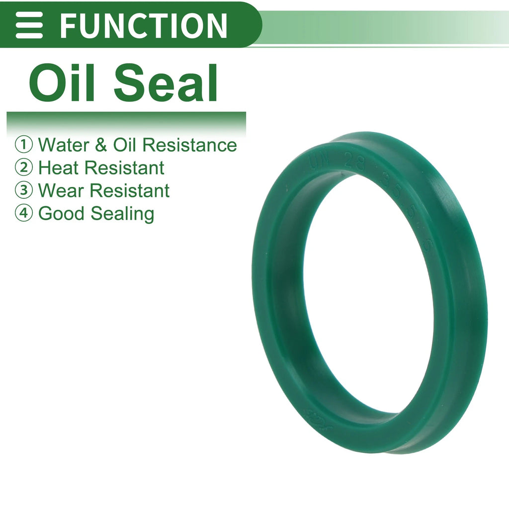 Set of 5 Oil Seal Rotary Shaft Seal 28x35.5x5mm High Pressure Green
