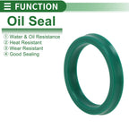Set of 5 Oil Seal Rotary Shaft Seal 28x35.5x5mm High Pressure Green