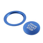 Push Button Cover Ring for Toyota Tacoma, Yaris, Prius, RAV4 (2016–2023) - Blue
