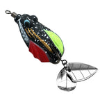 Thunder Frog Lure 4.5cm with Dual Hooks for Effective Topwater Fishing