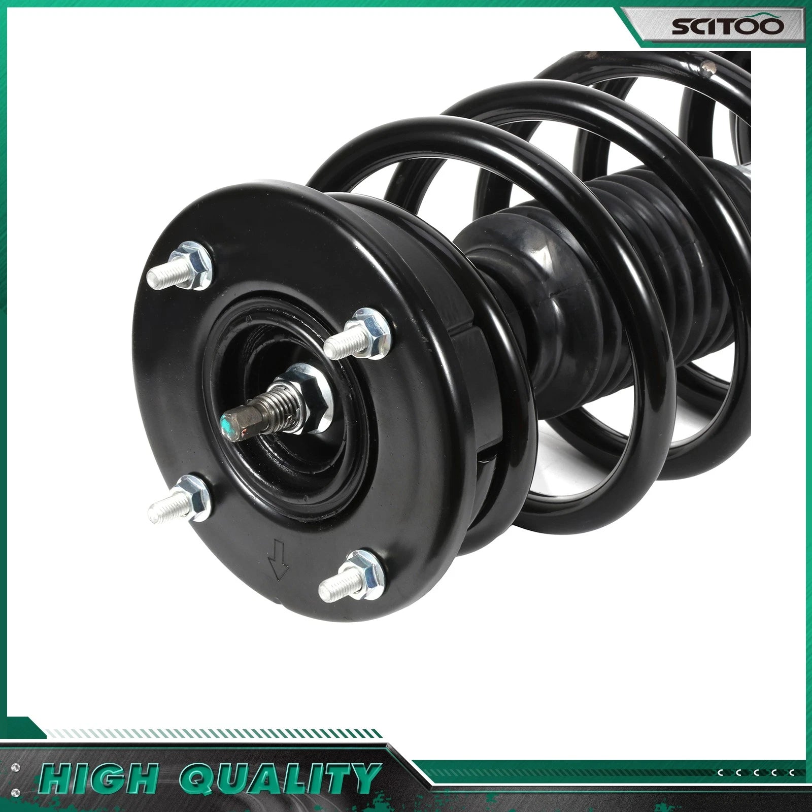 Set of 2 Front Shocks Struts & Coil Spring Assembly for Ford Edge (2007–2010)